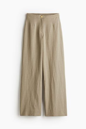 H&M Hose aus Leinenmix - Beige