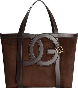 Dolce & Gabbana Brown 3.5 Logo Large Tote