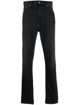 Nudie Jeans Jeans dritti a vita media - Nero