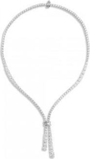 Allurez Lab Grown Diamond Lariat Necklace 14K White Gold (26.2ct)