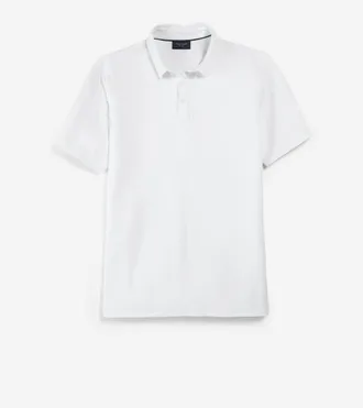Cole Haan Mens Ashland Polo Shirt - White Size Medium