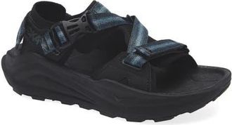Hoka One One Infini Hike TC Sandal in Black /Black at Nordstrom, Size 5.5