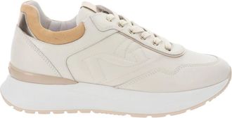 Nero Giardini Leren Sneakers - Dames - Sneakers - Beige - 36 EU - Leer - Schoenen
