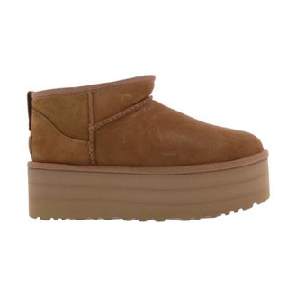 UGG Winter Boots, female, Brown, 8 UK, Classic Ultra Mini Platform Boots Chestnut