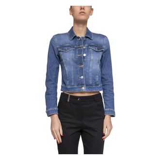 Dondup Denim Jackets, female, Blue, S, Womens Jacket 800 Denim