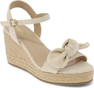 Mia Josiane Platform Wedge Espadrille Sandal in Natural at Nordstrom Rack, Size 6.5