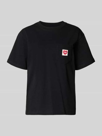 Carhartt Work in Progress T-Shirt mit Label-Patch in Black, Gr&ouml;&szlig;e XS