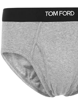 Tom Ford Mens Slip Cotton Jersey Grey Elastane Briefs & Boxers