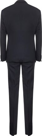 Giorgio Armani Mens Tuxedo Suit Navy Blue Virgin Wool Suits