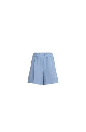 Brunello Cucinelli Fluid twill baggy shorts in Azure at Nordstrom, Size 42 It