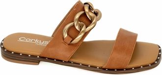 Corkys Footwear Womens Catch Flights Not Feelings Sandals In Cognac