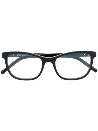 Saint Laurent Eyewear cat-eye glasses - unisex - Acetate - 54 - Black
