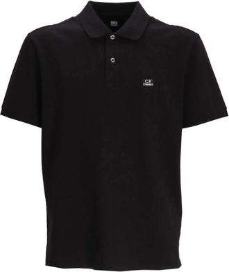 C.P. Company Logo Polo Shirt - Heren - Polos - Zwart - XL - Katoen - Tops