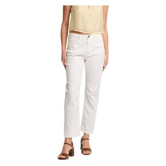 Kocca Cropped Jeans, female, White, Size: 2XL Pantaloni Slim Fit