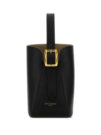 J & M Davidson cylindrical adjustable-strap shoulder bag - women - Calf Suede/Calf Leather - OS - Black