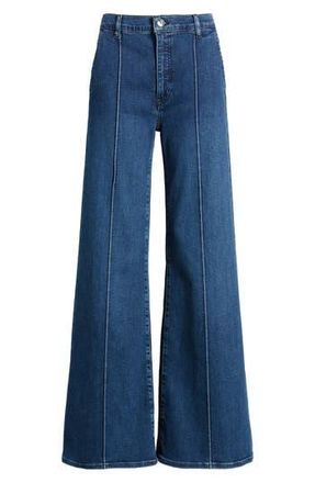 Frame Denim The Pintuck High Waist Wide Leg Jeans in Highway at Nordstrom Rack, Size 26