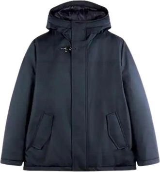 Fay Blauwe Winterjas Stijlvol Design - Heren - Winterjassen - Blauw - L - Wol - Jassen