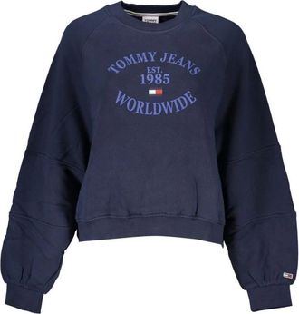Tommy Hilfiger Sweatshirt met lange mouwen - Dames - Sweatshirts - Blauw - 2XS - Katoen - Hoodies & sweatvesten