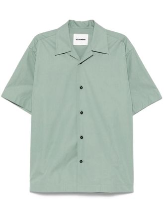 Jil Sander Katoenen overhemd - Groen