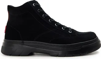 HUGO BOSS Hugo Mens Derby Low Top Trainers in Black - Size UK 11