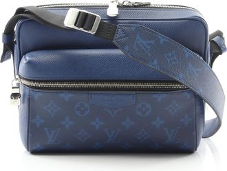 Louis Vuitton Blue Cobalt Taigarama Pvc Leather Shoulder Bag (Pre-Owned)