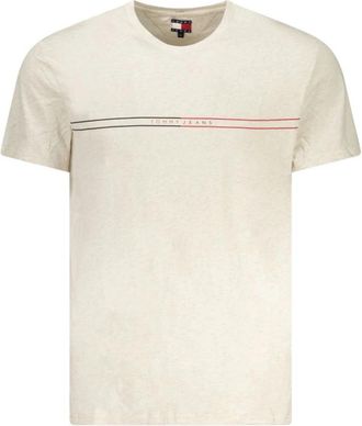 Tommy Hilfiger T-Shirts - Heren - T-shirts - Beige - S - Katoen - Tops