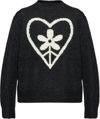 AllSaints Finden Sweater - Heren - Ronde hals truien - Zwart - XL - Wol - Truien & Vesten