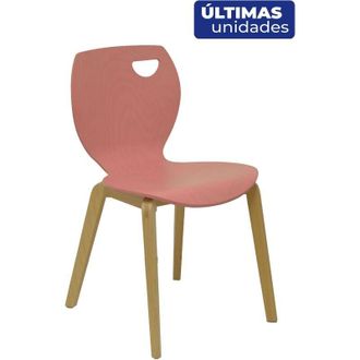 Piqueras y Crespo Piqueras Y Crespo - Pack 2 Sillas Buendia Rosa/haya