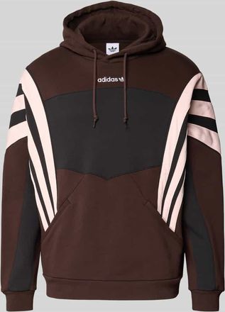 adidas Originals Hoodie mit Kapuze in Dunkelbraun, Gr&ouml;&szlig;e XXL