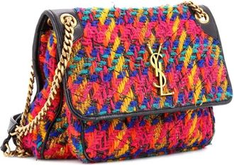 Saint Laurent Niki Chain Flap Bag Matelasse Chevron Tweed Medium shoulder bag - Veelkleurig