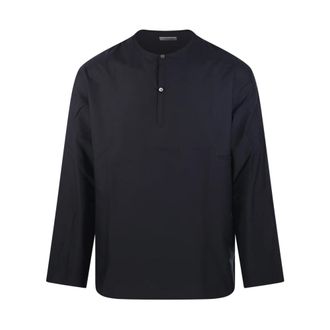 Christophe Lemaire Long Sleeve Tops, male, Black, Size: S Vareuse Top