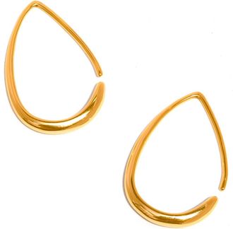 Girls Crew Teardrop Hoop Earrings in Gold at Nordstrom