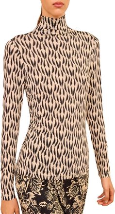 Ulla Johnson Aurelia Turtleneck Top In Silhouette
