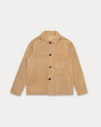 Fortela Montana Suede Jacket in Beige at Nordstrom, Size 54 Eu