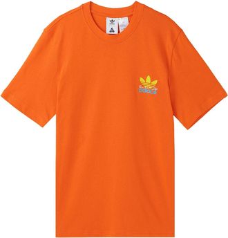 adidas originals x PALACE Crossover Alphabet Round Neck Short Sleeve Unisex Orange HM9200