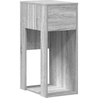 vidaXL Vidaxl - Torre de ordenador con cajón gris sonoma 30x44x74 cm