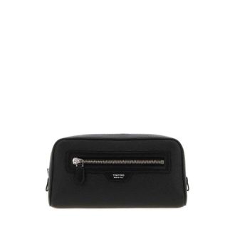 Tom Ford Black Leather Beauty Case Clutch