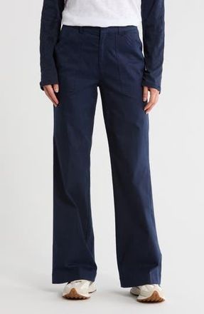 ATM Anthony Thomas Melillo Twill Flare Leg Pants in Midnight at Nordstrom Rack, Size 10