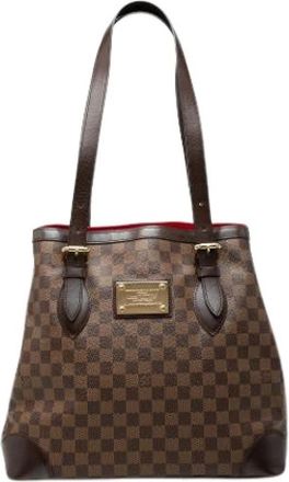 Louis Vuitton Pre-owned Hampstead GM Tote Bag - Dames - Vintage Shopper - Bruin - ONE Size - Vintage