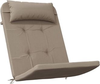 vidaXL Cojines Para Silla Adirondack 2 Uds Tela Oxford Gris Taupe Vidaxl