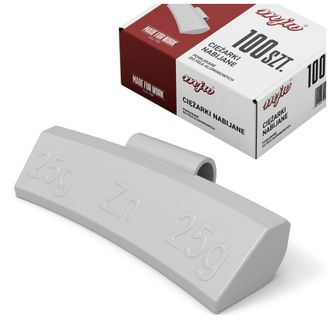 OEM Contrapesos De Zinc Con Clip Para Llantas De Aluminio. Contrapesos De Aluminio De 25 G, 100 Unidades