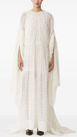 Lanvin pleated maxi dress - White