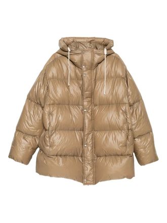 Jil Sander down jacket - men - Polyamide/Polyamide/Goose Down/Goose Feather - M - Brown