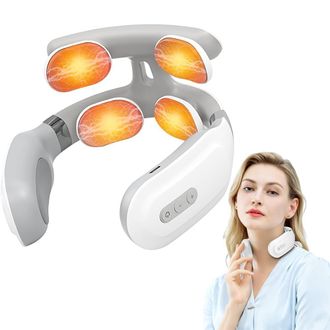 OEM Masajeador De Cuello Inal&aacute;mbrico Con Calefacci&oacute;n, Masajeador De Cuello Port&aacute;til, Control De Voz Inteligente, Masajeador De Cuello Y Cervical Con 4 Mod