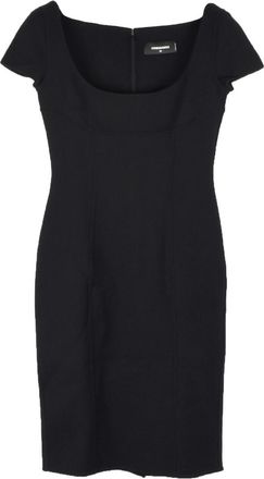 Dsquared2 Dsquared2 black wool short sleeve dress Size S