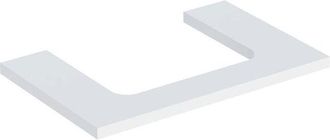 Keramag Placa De Lavabo Geberit One, Recortable En El Centro, Para Lavabo