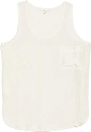 Barena Pearl Scoop Neck Chest Pocket Sleeveless Top - Dames - Tops zonder mouwen - Beige - M - Tops