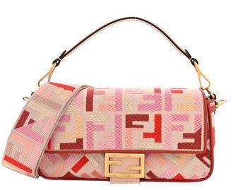 Fendi Pink Monogram Baguette Bag
