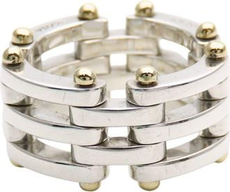 Tiffany & Co. Yellow Gold (18K) Silver 925 Band Ring (Pre-Owned)