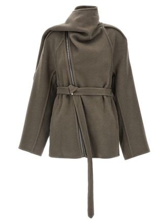 Rick Owens Scarf Flight Coat